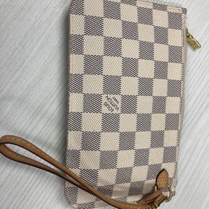 Louis Vuitton - Neverfull PM Pochette, Damier Azur